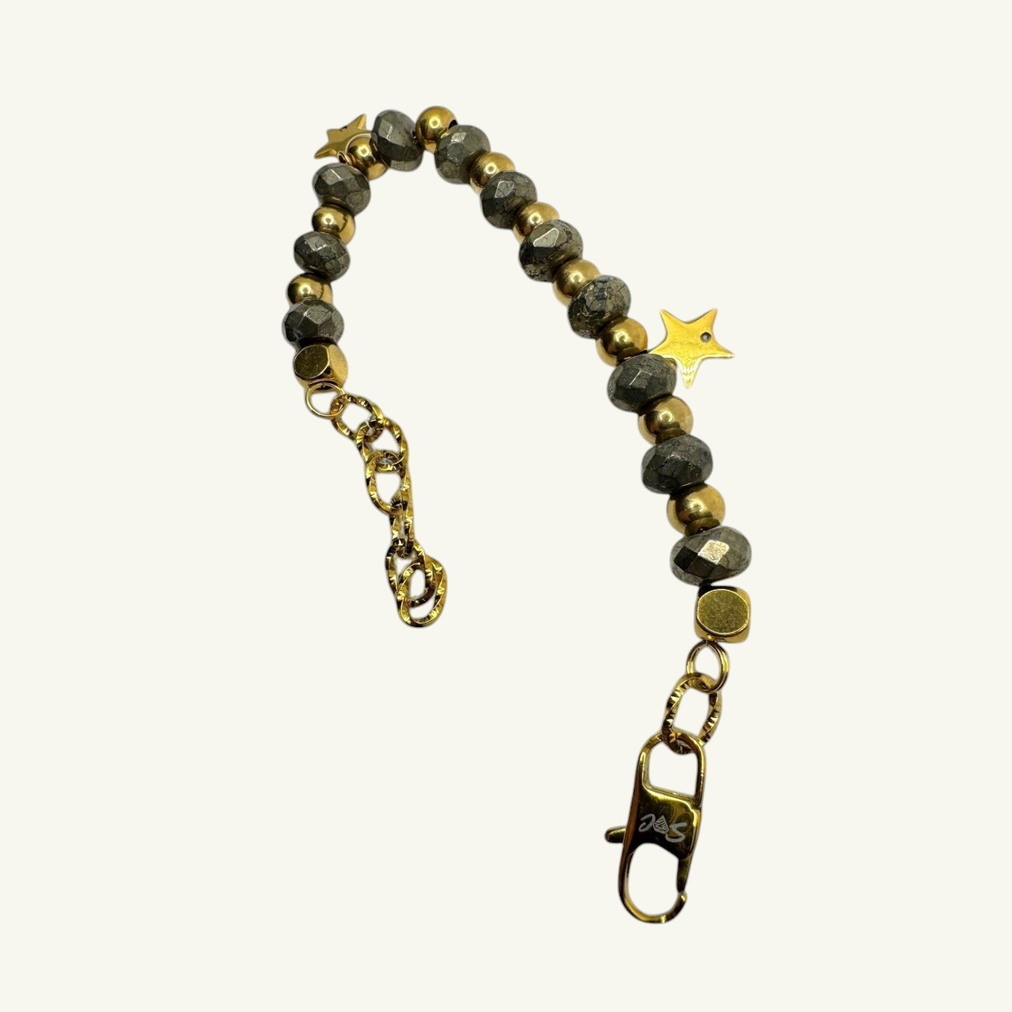 Bracciale pirite sfaccettato Sharifa Crystals